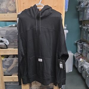 Zoo York Size XL Black Silver Fleece Lined Hoodie